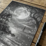 View of The Lighthouse Dot Painting