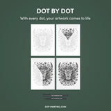 Bull Skull Dot Painting