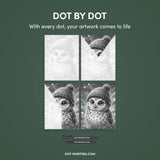 Little Christmas Owl Dot Painting