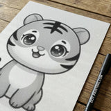 Little Tiger Dot Painting