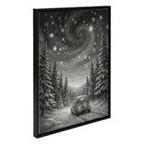 Magical Winter Night Dot Painting
